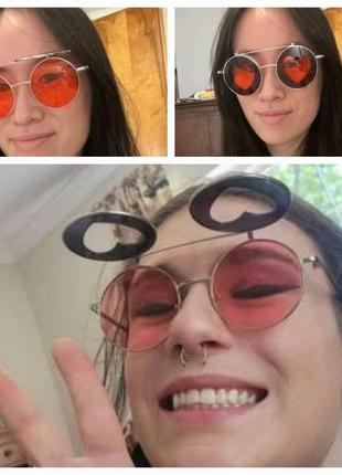 Крутые солнцезащитные двойные очки shein