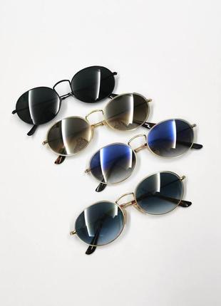 Очки в стиле райбен овалы линзы стекло! uv400 солнцезащитные очки6 фото
