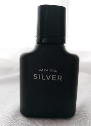 Чоловічі парфуми zara silver, парфуми zara, парфумована вода silver zara