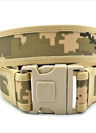 Тканевый ремень тактический  weatro 115 см койот піксель tkn-48tkt-007