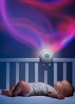 Іграшка-проектор полярне ведмежа "chicco", блакитний