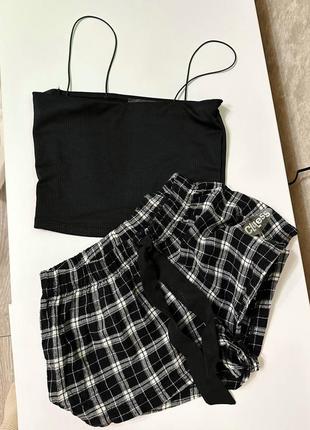 Пижама женская xs primark, шорты + топ, домашняя одежда, одежда для дома