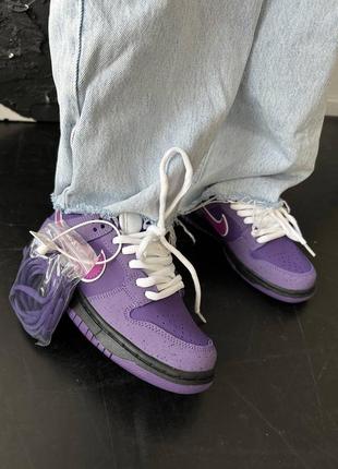 Женские кроссовки найк данк nike sb dunk low “purple lobster” premium2 фото