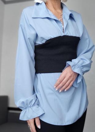 Блуза з корсетом(рубрик -резинка) турція