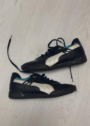 Кожаные кроссовки-рубаконожки фирмы puma.размер 42-43.бутсы,футбол