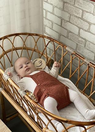 Корзинка люлька с лозы