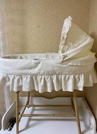 Корзинка люлька с лозы