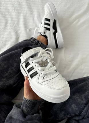 Женские кроссовки адидас adidas forum 
« white / black / logo » 
premium5 фото