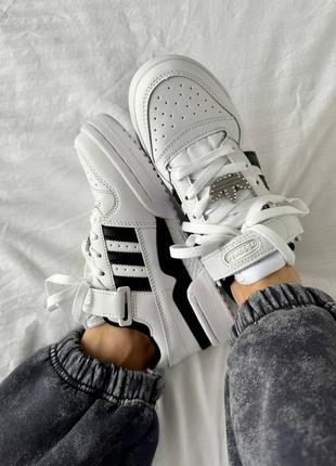 Женские кроссовки адидас adidas forum 
« white / black / logo » 
premium2 фото