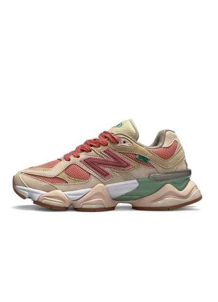 New balance 9060 бежевые с розовым