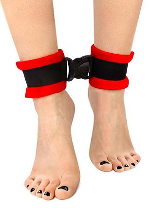 Мягкие плюшевые поножи наручники на ноги оковы