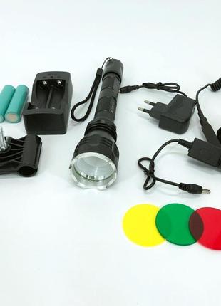 Тактичний підствольний ліхтар police q2807-t6, ліхтар ручний тактичний, водонепроникний7 фото