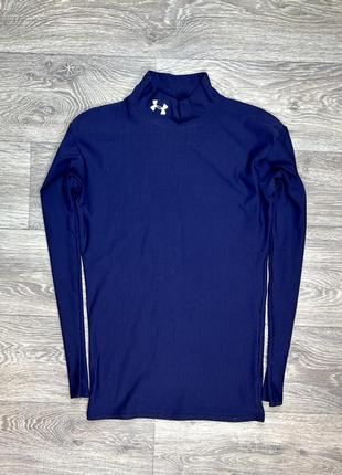 Under armour кофта термо s размер м спортивная синяя оригинал