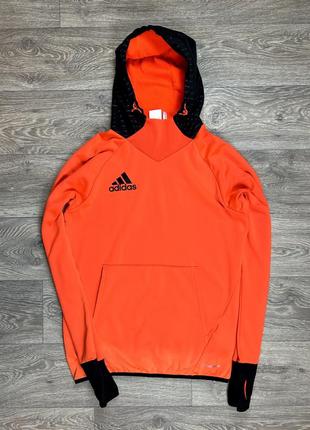 Adidas climawarm кофта s размер микрофлисовая флисовая спортивная оранжевая оригинал