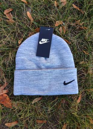 Зимняя шапка face nike / мужская  шапка face nike / спортивная шапка / женская шапка face nike / футбольная шапка