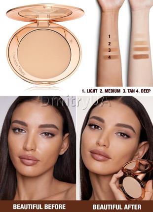 Поліпшуюча фінішна пудра charlotte tilbury airbrush flawless finish perfecting micro powder 2 medium2 фото