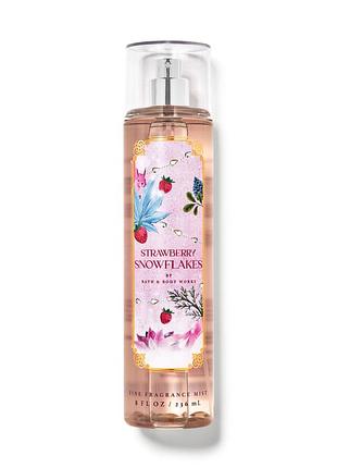 Парфумований спрей (міст) для тіла bath and body works strawberry snowflakes