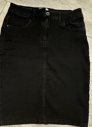 Базовая джинсовая юбка1 фото
