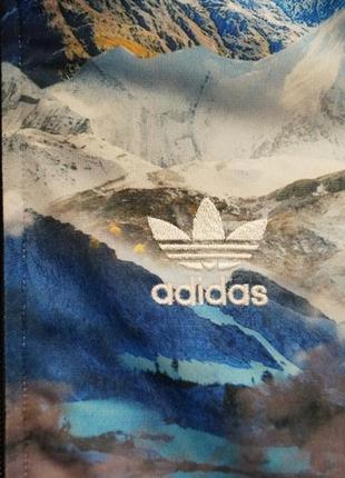 Олимпийка с принтом гор и заката adidas womens mountain print (размер xs-s)9 фото