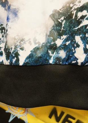 Олимпийка с принтом гор и заката adidas womens mountain print (размер xs-s)8 фото