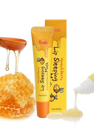 Медова маска для губ prreti: honey&berry lip sleeping mask 15 гр