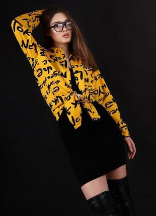 Рубашка женская, трикотаж, двунить