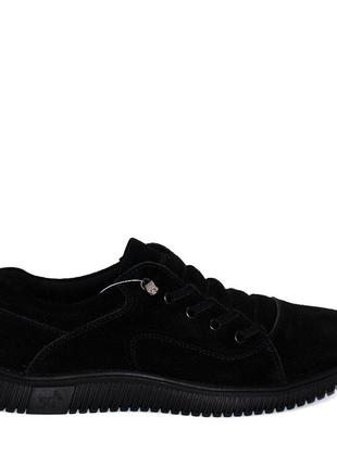 Спортивні туфлі попереду на гумці натуральний замш3 фото