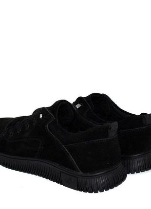 Спортивні туфлі попереду на гумці натуральний замш4 фото