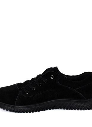 Спортивні туфлі попереду на гумці натуральний замш5 фото