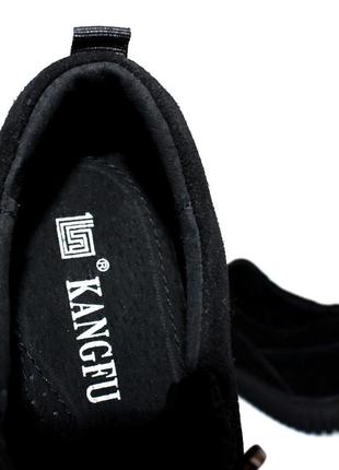 Спортивні туфлі попереду на гумці натуральний замш7 фото