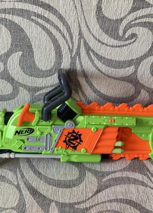 Бластер nerf zombie strike brainsaw blaster hasbro1 фото