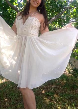 Красиве витончене молочне плаття h&amp;m7 фото
