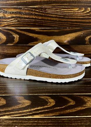 Birkenstock gizeh blanc crock оригинальные шлепанцы