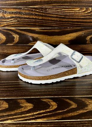 Birkenstock gizeh blanc crock оригинальные шлепанцы2 фото