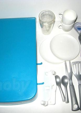 Б/у інтерактивна кухня smoby cherry blue зі звуком і аксесуарами 3109089 фото
