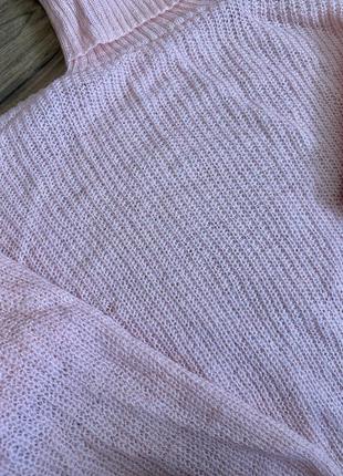 Ніжно рожевий светр2 фото