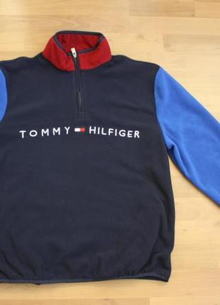 Tommy hilfiger флисовая кофта размер м