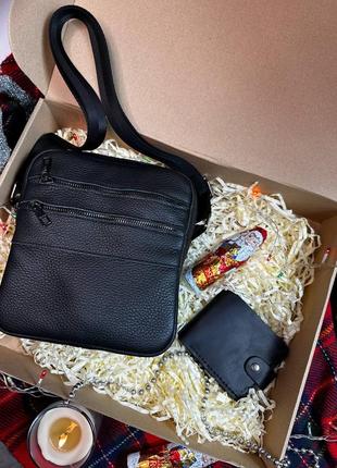 🎁подарокный набор - luxury box
detroit + bifold, сумка мужская кожаная + кожаный кошелек, сумка мужская кожаная