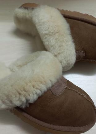 Тапочки домашние осень-зима замш овчина жен.39-40р.ugg австрии2 фото