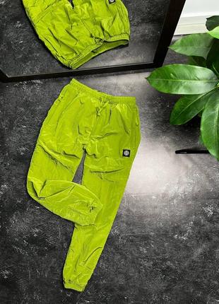 Штани stone island nylon metal green