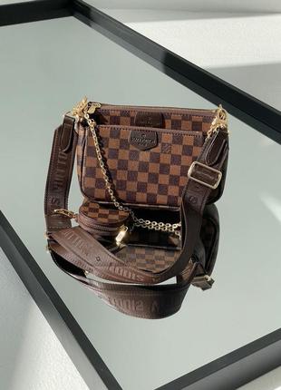 Женская сумка louis vuitton pochete multi brown belt2 фото