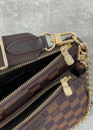 Женская сумка louis vuitton pochete multi brown belt9 фото