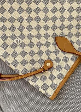 Женская сумка louis vuitton neverfull cream caramel6 фото