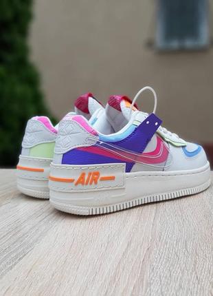 Nike air force 1 shadow double swoosh shop sail pink purple