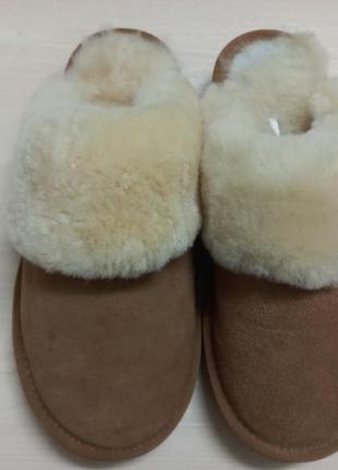 Тапочки домашние осень-зима замш овчина жен.39р. ugg австралии3 фото