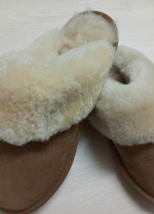 Тапочки домашние осень-зима замш овчина жен.39р. ugg австралии9 фото