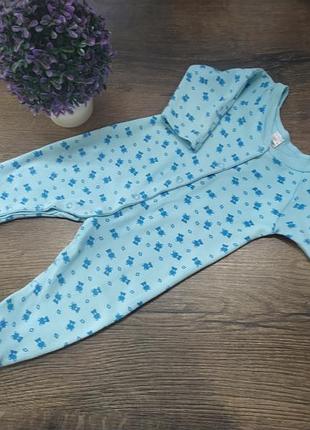 Человечек пижама для мальчика р.68, на 3-6 мес, danaya