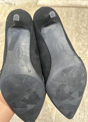 Женские туфли большого размера 41р лодочки черные6 фото