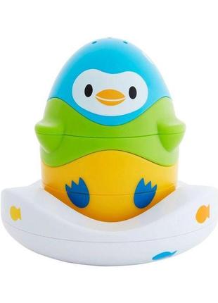 Іграшка для ванної пінгвін munchkin іграшка-паз пірамідка невашка stack n match (051706)1 фото