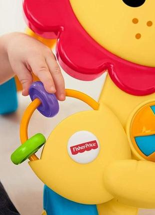 Оригінал інтерактивні ходунки тлумачі fisher-price музичний лев musical lion walker3 фото